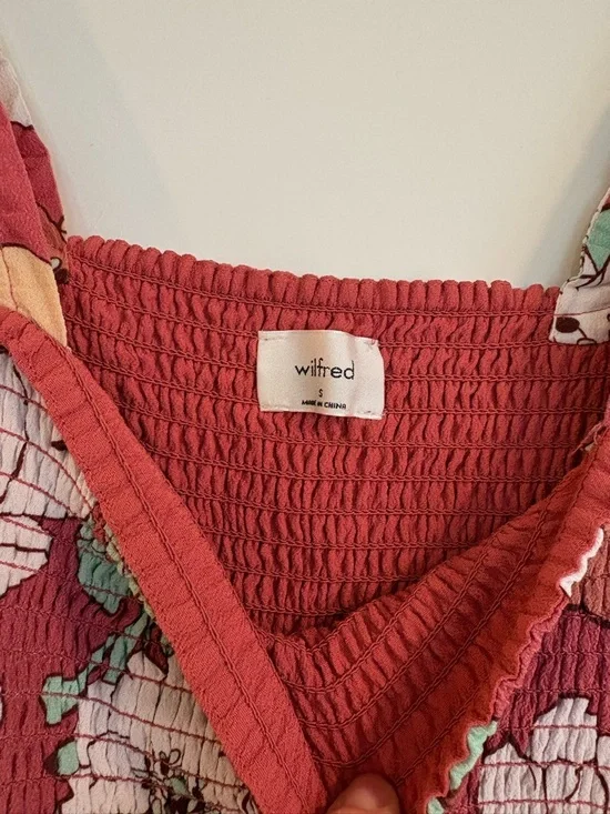 Wilfred Red Floral  Jumpsuit Romper - Picture 4 of 4